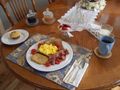 Breakfast in dining room